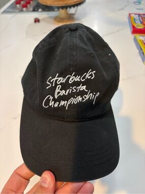 Starbucks Black Cap with Red and Blue Accent